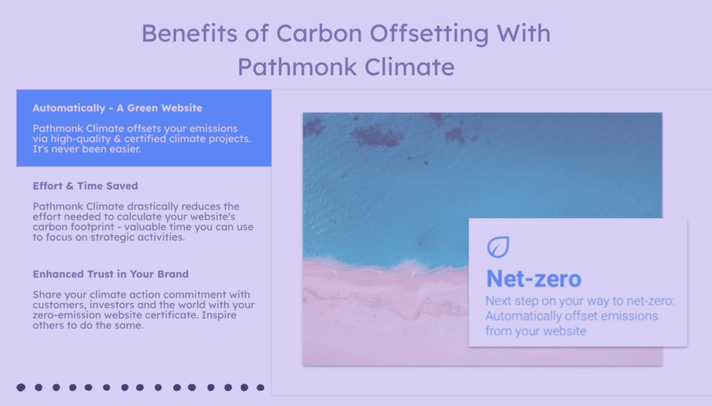 Benefits of Pathmonk Climate Take Climate Action The Importance of Offsetting Your Company&rsquo;s Digital Carbon Footprint