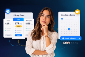 Should pricing be visible or hidden behind a demo?